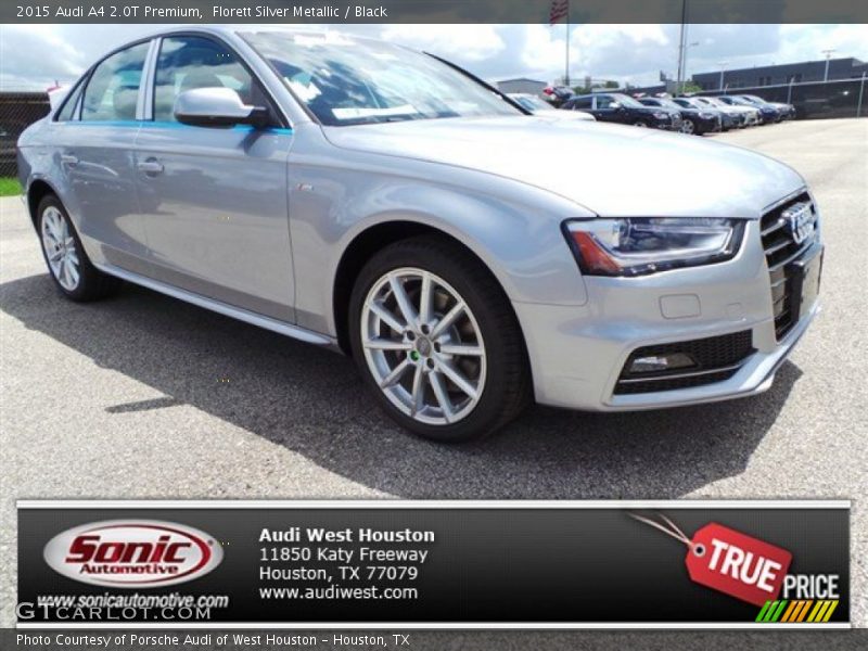 Florett Silver Metallic / Black 2015 Audi A4 2.0T Premium
