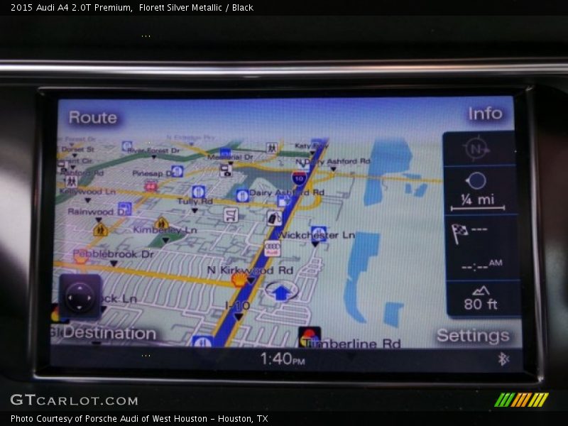 Florett Silver Metallic / Black 2015 Audi A4 2.0T Premium