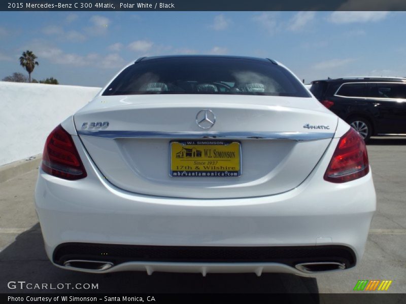 Polar White / Black 2015 Mercedes-Benz C 300 4Matic
