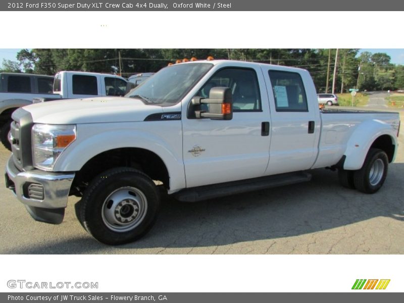 Oxford White / Steel 2012 Ford F350 Super Duty XLT Crew Cab 4x4 Dually