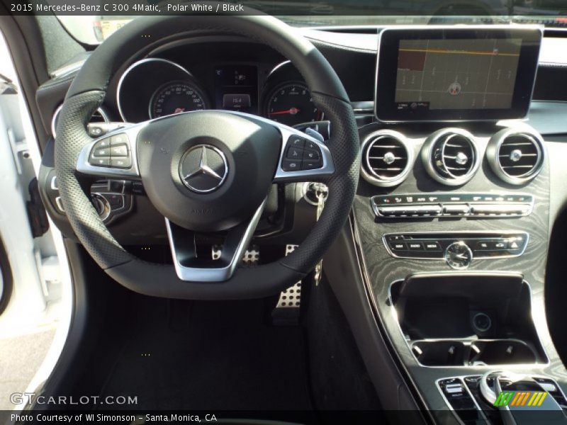 Polar White / Black 2015 Mercedes-Benz C 300 4Matic