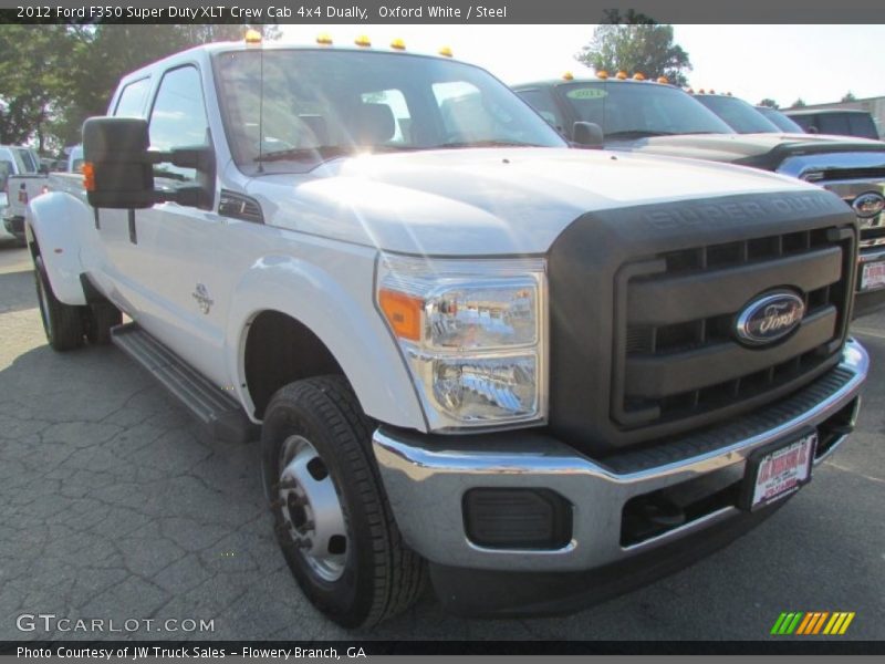 Oxford White / Steel 2012 Ford F350 Super Duty XLT Crew Cab 4x4 Dually
