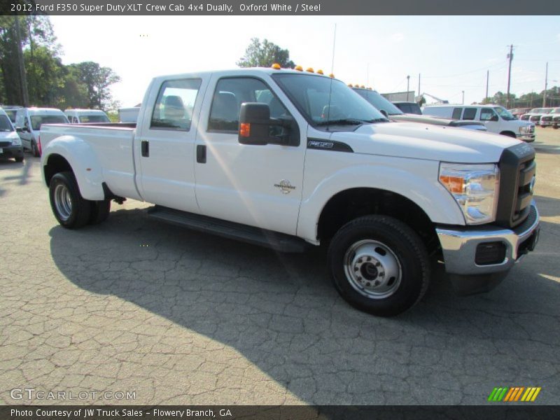 Oxford White / Steel 2012 Ford F350 Super Duty XLT Crew Cab 4x4 Dually