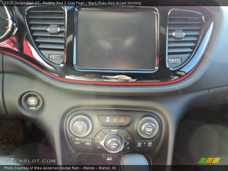 Redline Red 2 Coat Pearl / Black/Ruby Red Accent Stitching 2015 Dodge Dart GT