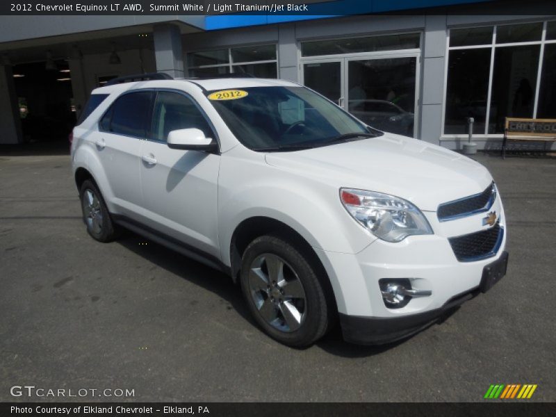 Summit White / Light Titanium/Jet Black 2012 Chevrolet Equinox LT AWD