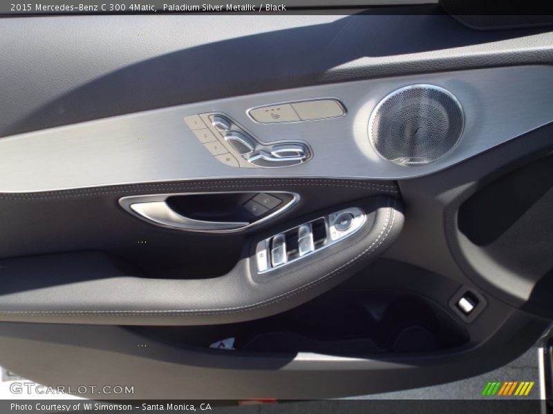 Paladium Silver Metallic / Black 2015 Mercedes-Benz C 300 4Matic