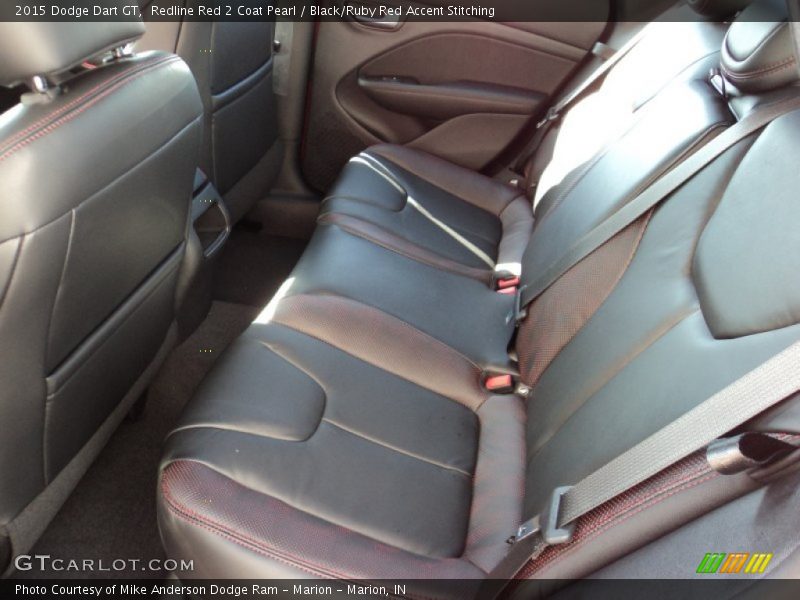 Redline Red 2 Coat Pearl / Black/Ruby Red Accent Stitching 2015 Dodge Dart GT