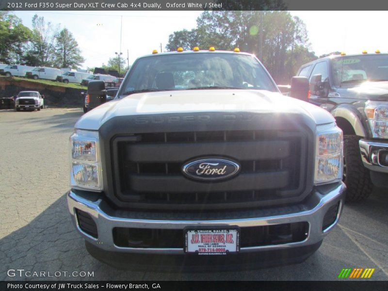 Oxford White / Steel 2012 Ford F350 Super Duty XLT Crew Cab 4x4 Dually