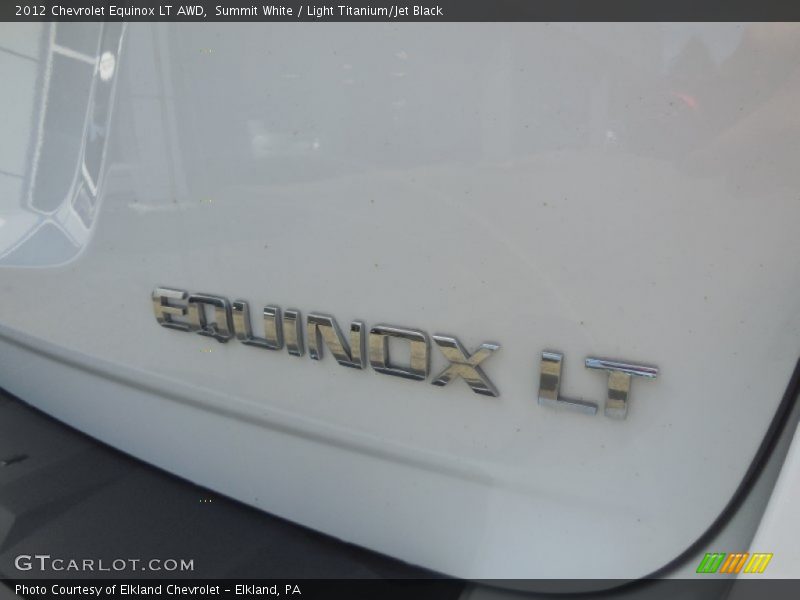 Summit White / Light Titanium/Jet Black 2012 Chevrolet Equinox LT AWD