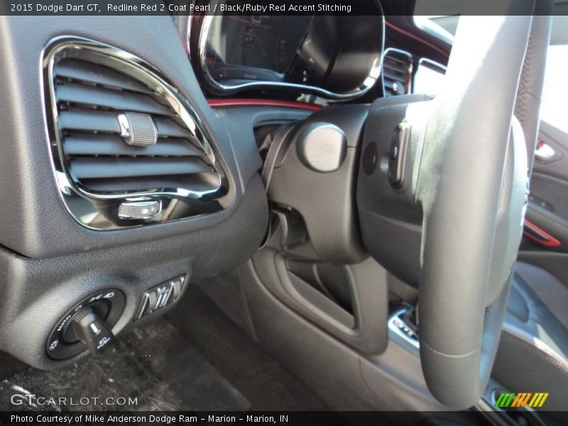 Redline Red 2 Coat Pearl / Black/Ruby Red Accent Stitching 2015 Dodge Dart GT