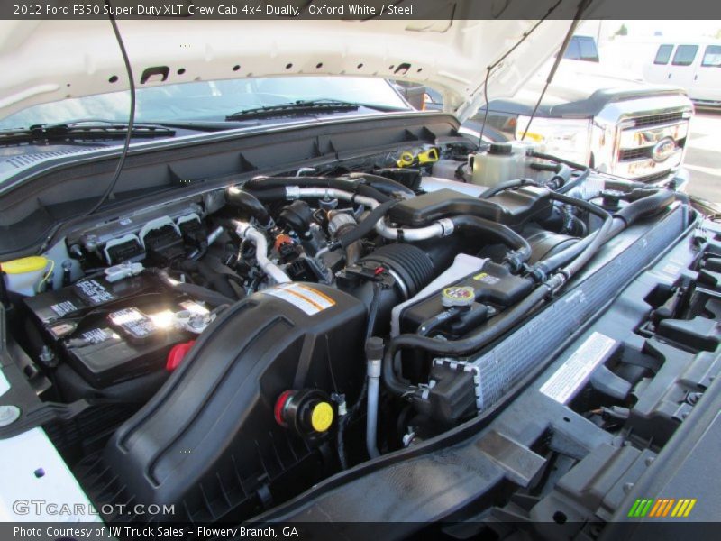 Oxford White / Steel 2012 Ford F350 Super Duty XLT Crew Cab 4x4 Dually