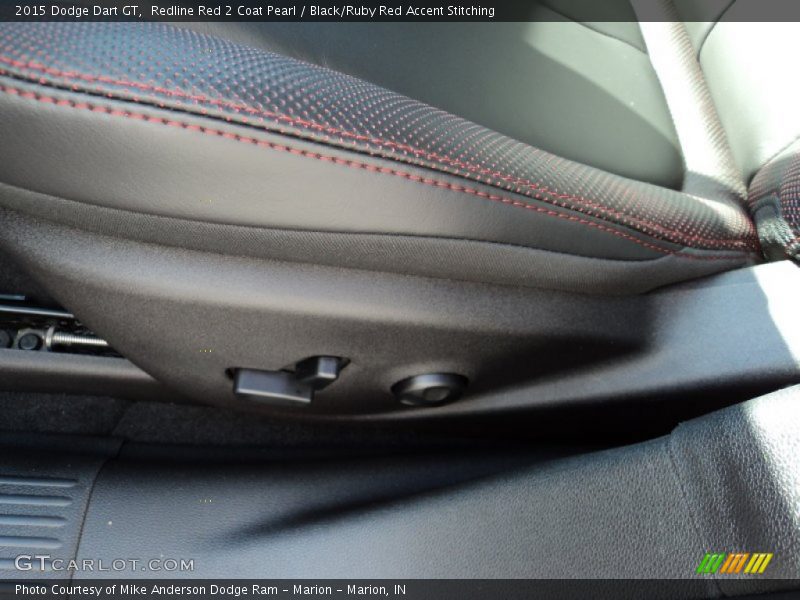 Redline Red 2 Coat Pearl / Black/Ruby Red Accent Stitching 2015 Dodge Dart GT