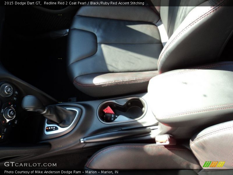 Redline Red 2 Coat Pearl / Black/Ruby Red Accent Stitching 2015 Dodge Dart GT