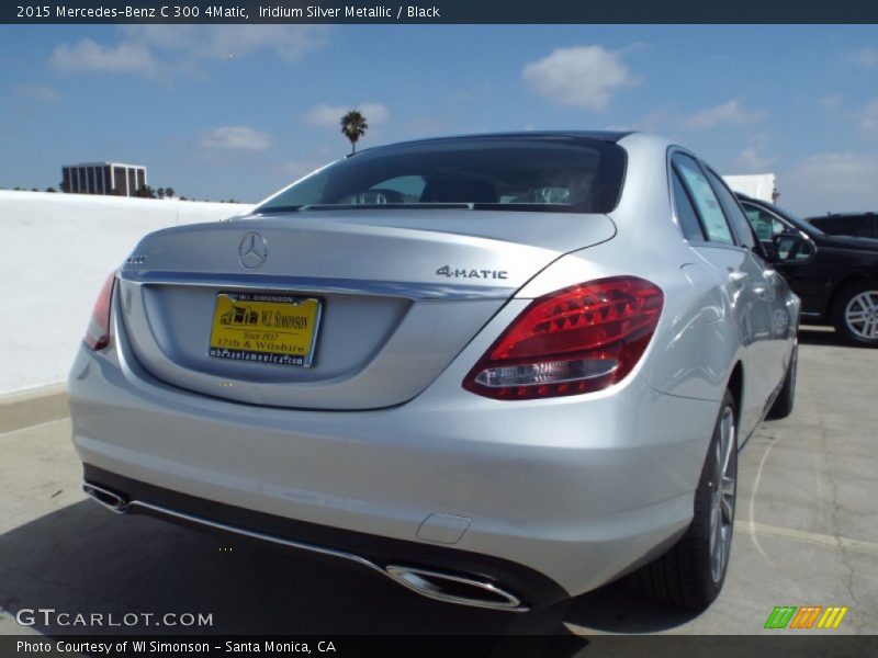 Iridium Silver Metallic / Black 2015 Mercedes-Benz C 300 4Matic