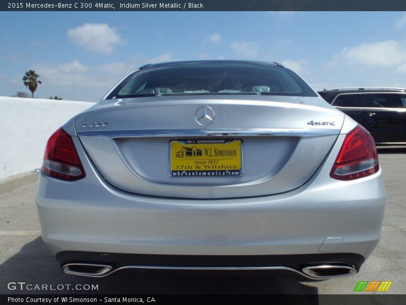 Iridium Silver Metallic / Black 2015 Mercedes-Benz C 300 4Matic