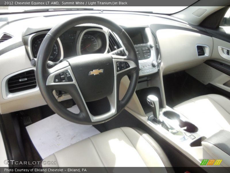 Summit White / Light Titanium/Jet Black 2012 Chevrolet Equinox LT AWD