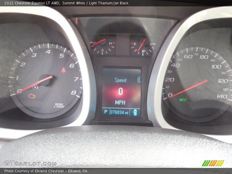 Summit White / Light Titanium/Jet Black 2012 Chevrolet Equinox LT AWD