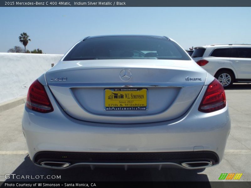 Iridium Silver Metallic / Black 2015 Mercedes-Benz C 400 4Matic