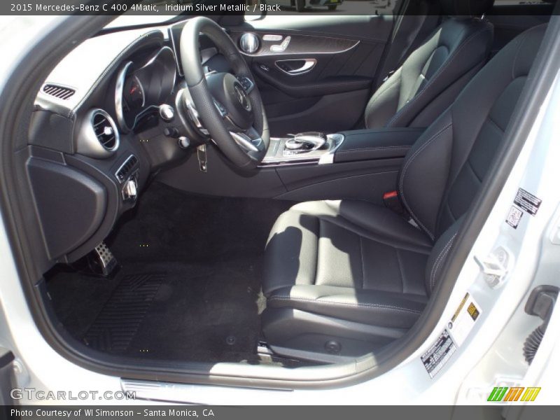 Iridium Silver Metallic / Black 2015 Mercedes-Benz C 400 4Matic