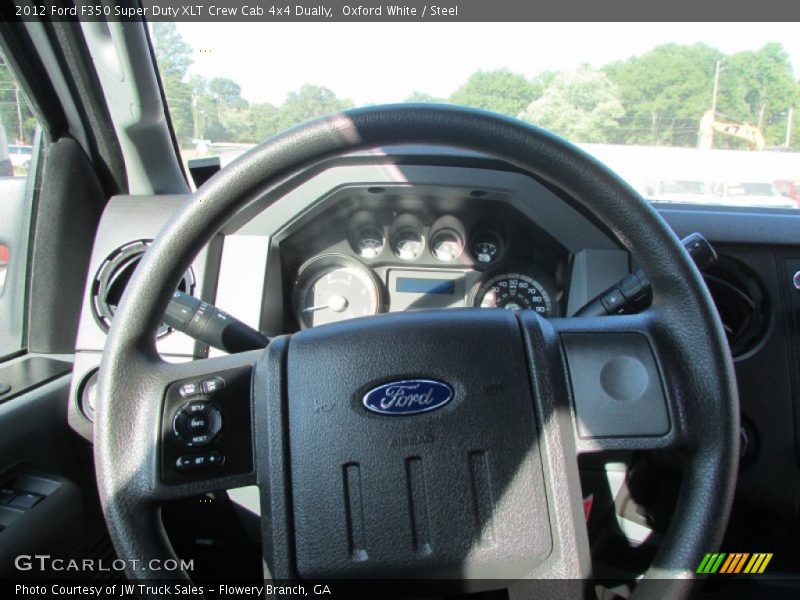 Oxford White / Steel 2012 Ford F350 Super Duty XLT Crew Cab 4x4 Dually