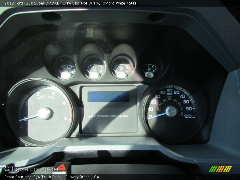 Oxford White / Steel 2012 Ford F350 Super Duty XLT Crew Cab 4x4 Dually