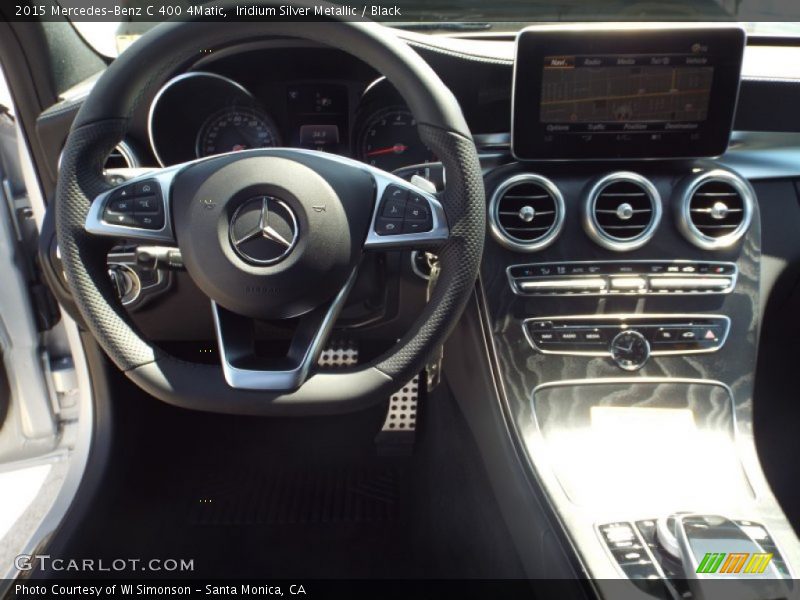 Iridium Silver Metallic / Black 2015 Mercedes-Benz C 400 4Matic