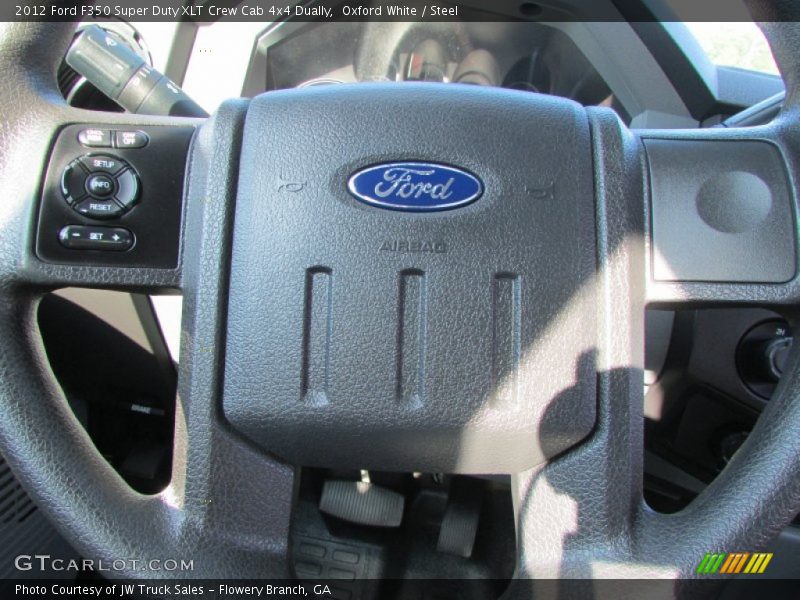 Oxford White / Steel 2012 Ford F350 Super Duty XLT Crew Cab 4x4 Dually