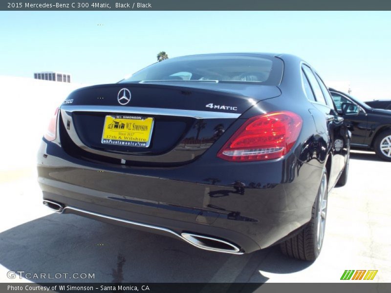 Black / Black 2015 Mercedes-Benz C 300 4Matic