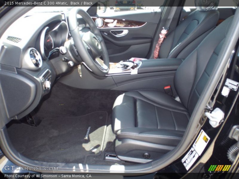 Black / Black 2015 Mercedes-Benz C 300 4Matic