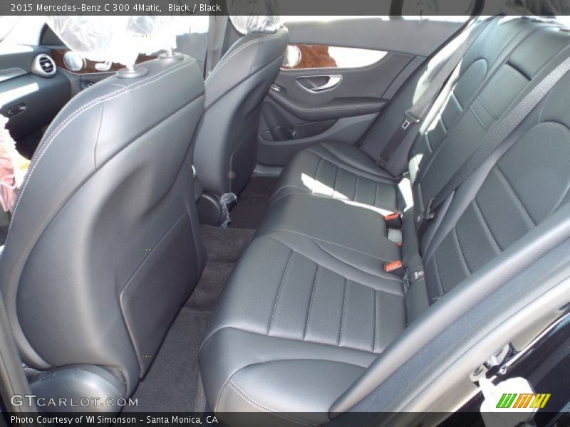 Black / Black 2015 Mercedes-Benz C 300 4Matic
