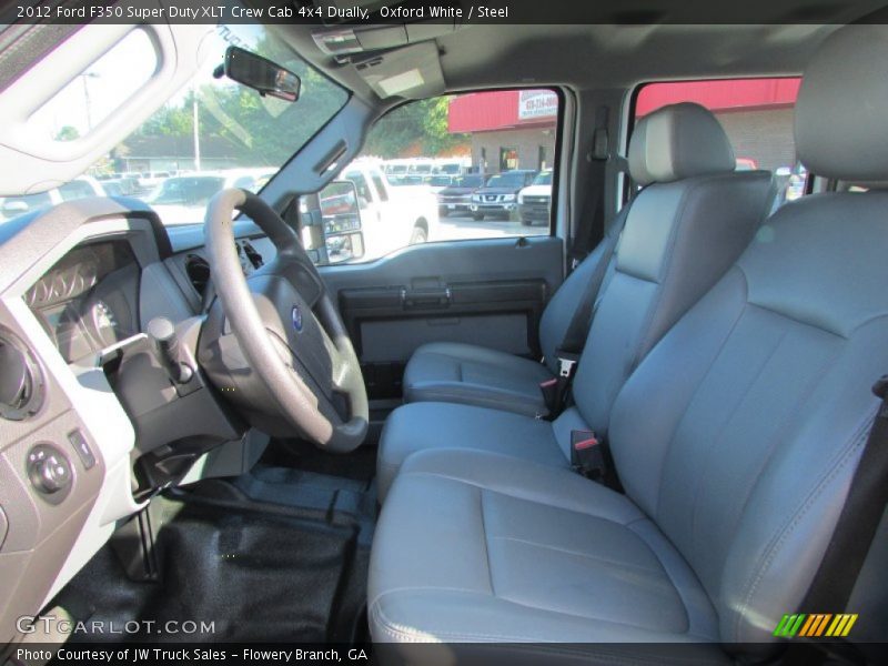 Oxford White / Steel 2012 Ford F350 Super Duty XLT Crew Cab 4x4 Dually