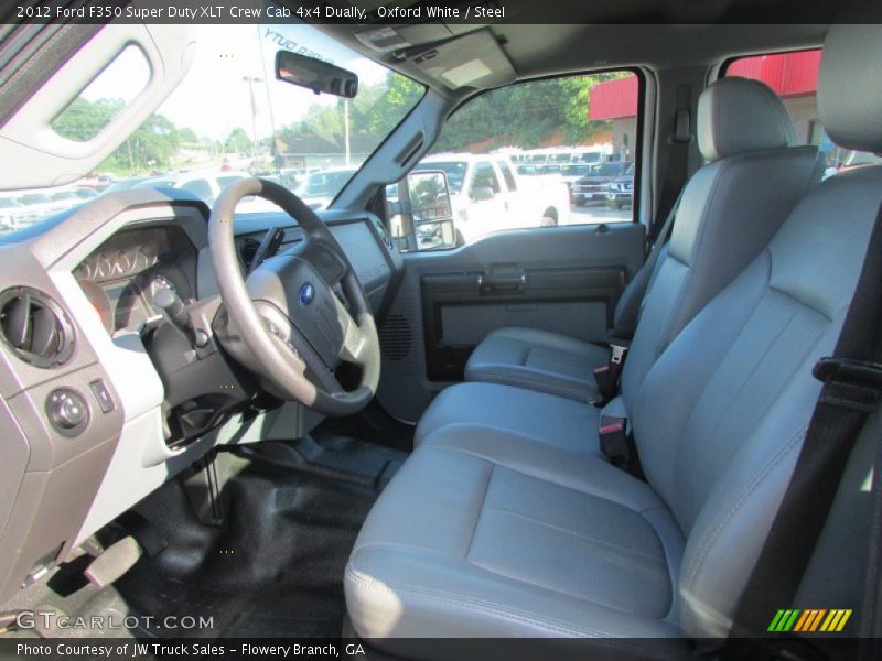 Oxford White / Steel 2012 Ford F350 Super Duty XLT Crew Cab 4x4 Dually