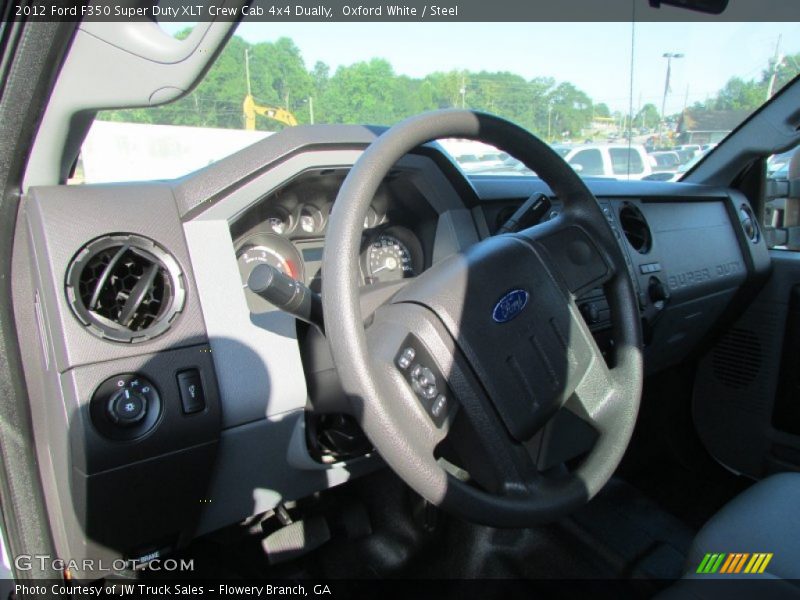 Oxford White / Steel 2012 Ford F350 Super Duty XLT Crew Cab 4x4 Dually