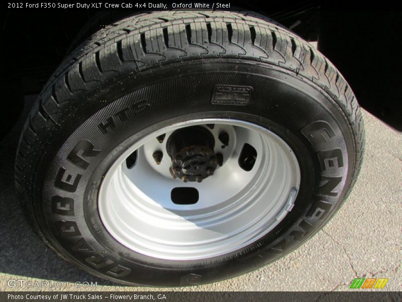 Oxford White / Steel 2012 Ford F350 Super Duty XLT Crew Cab 4x4 Dually