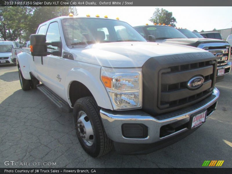 Oxford White / Steel 2012 Ford F350 Super Duty XLT Crew Cab 4x4 Dually