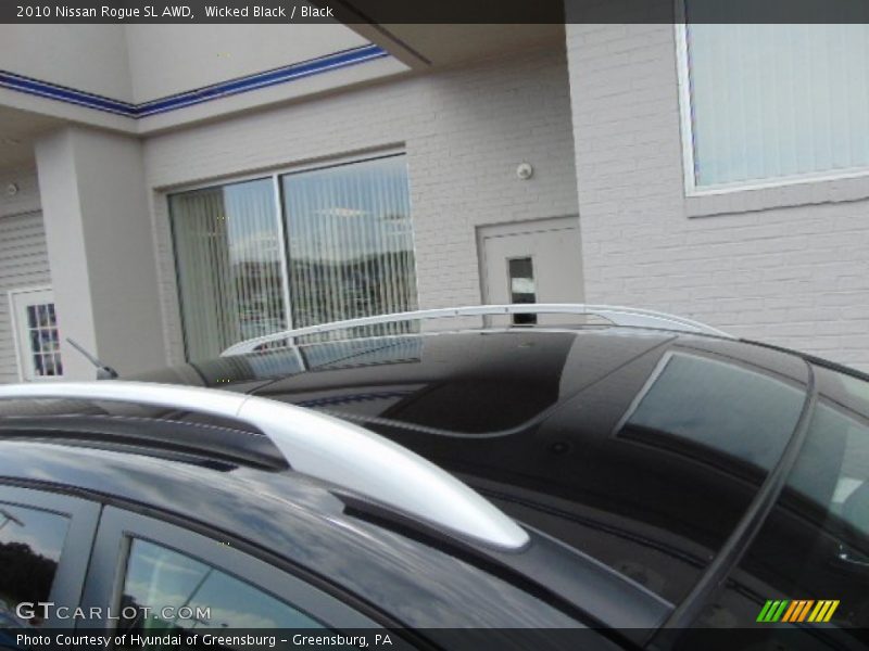 Wicked Black / Black 2010 Nissan Rogue SL AWD