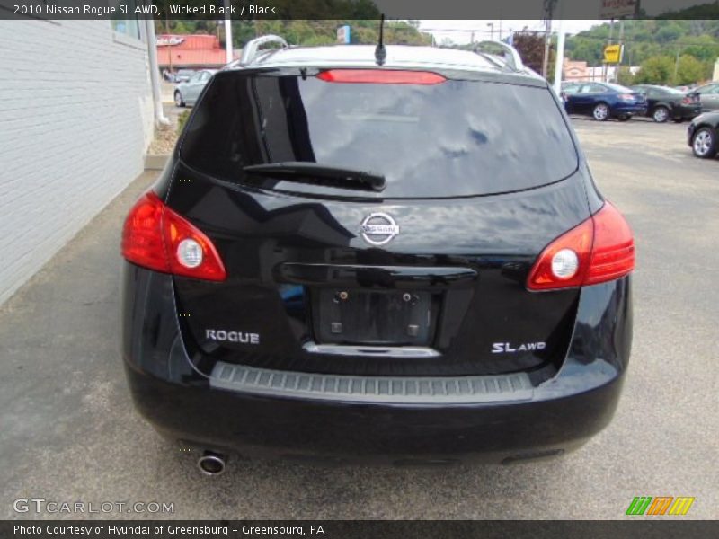 Wicked Black / Black 2010 Nissan Rogue SL AWD