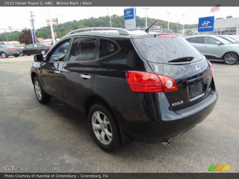 Wicked Black / Black 2010 Nissan Rogue SL AWD