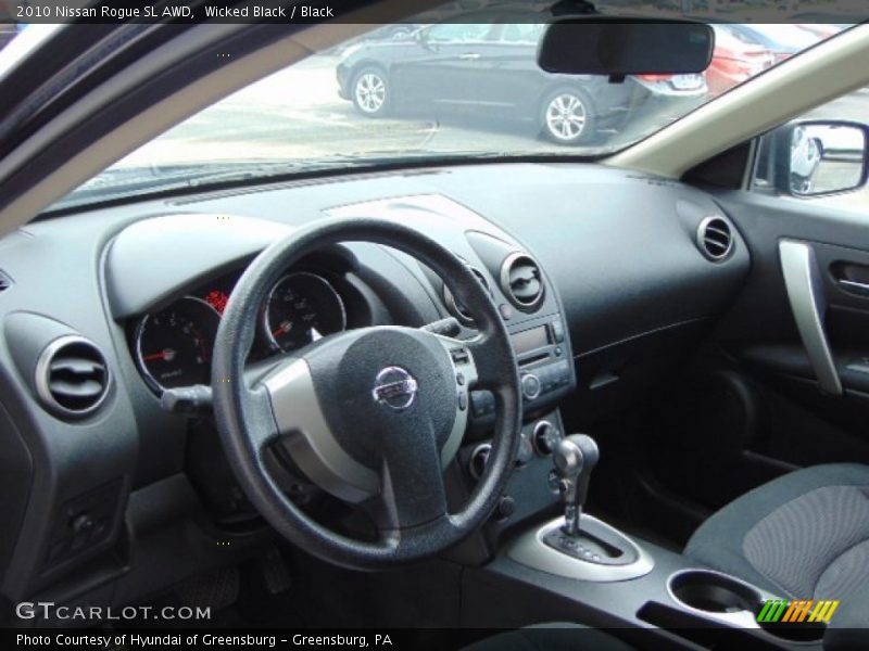 Wicked Black / Black 2010 Nissan Rogue SL AWD