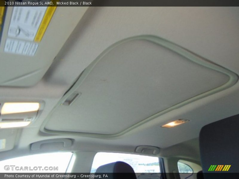 Wicked Black / Black 2010 Nissan Rogue SL AWD