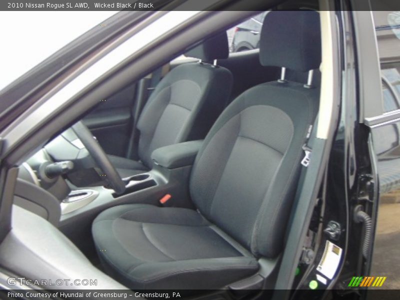 Wicked Black / Black 2010 Nissan Rogue SL AWD