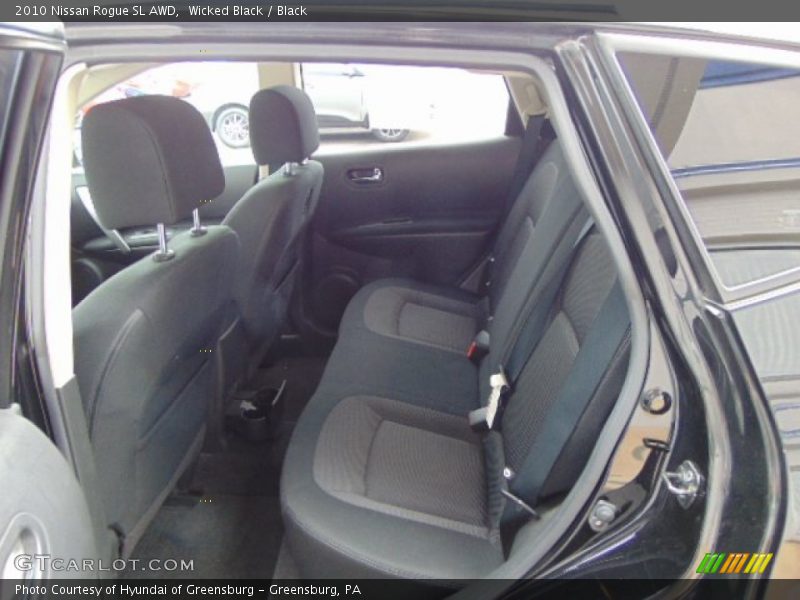 Wicked Black / Black 2010 Nissan Rogue SL AWD