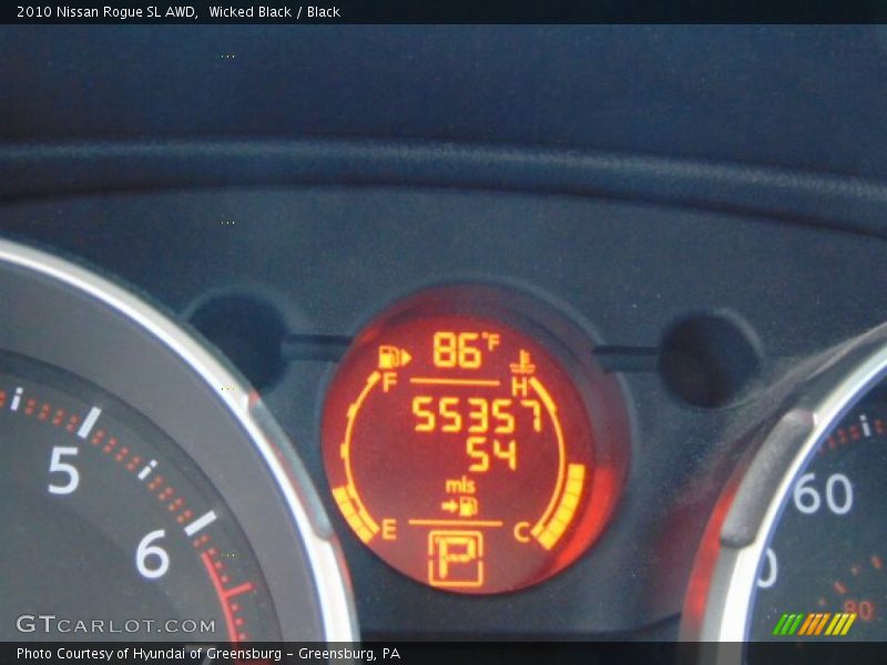 Wicked Black / Black 2010 Nissan Rogue SL AWD