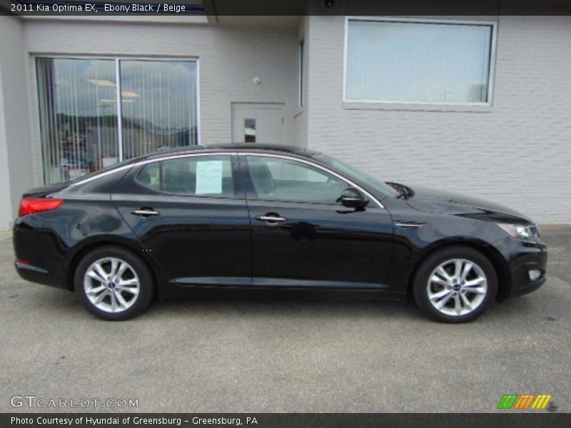 Ebony Black / Beige 2011 Kia Optima EX