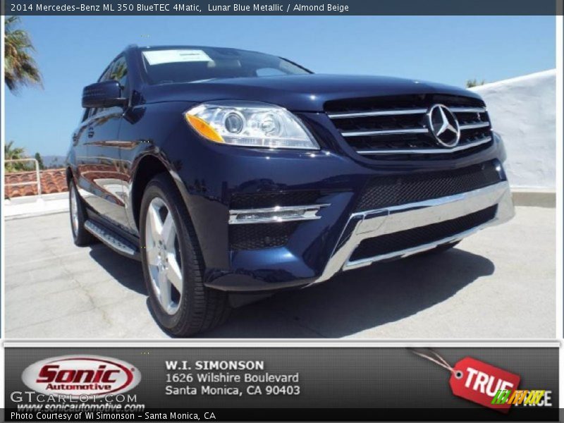 Lunar Blue Metallic / Almond Beige 2014 Mercedes-Benz ML 350 BlueTEC 4Matic