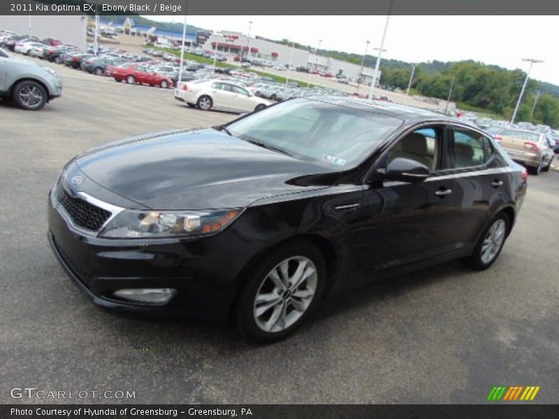 Ebony Black / Beige 2011 Kia Optima EX