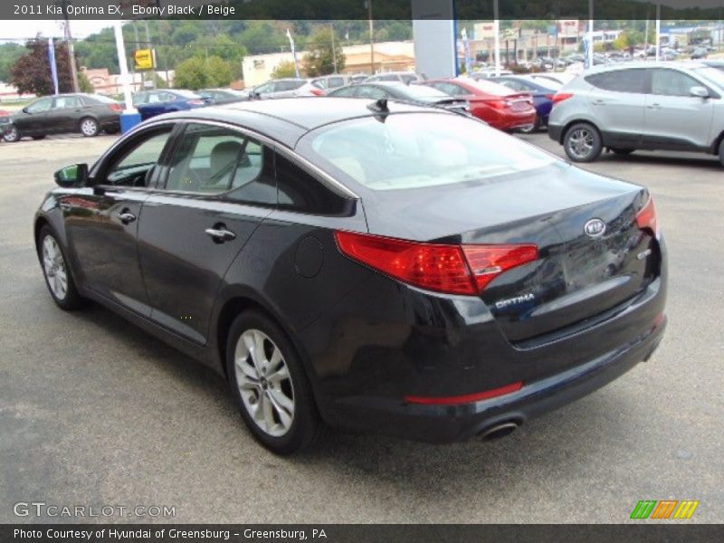 Ebony Black / Beige 2011 Kia Optima EX