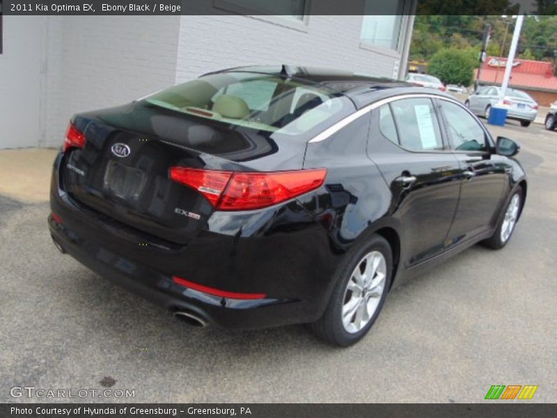 Ebony Black / Beige 2011 Kia Optima EX