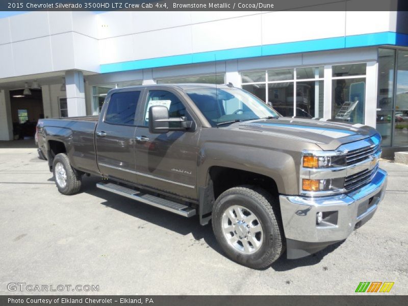 Brownstone Metallic / Cocoa/Dune 2015 Chevrolet Silverado 3500HD LTZ Crew Cab 4x4