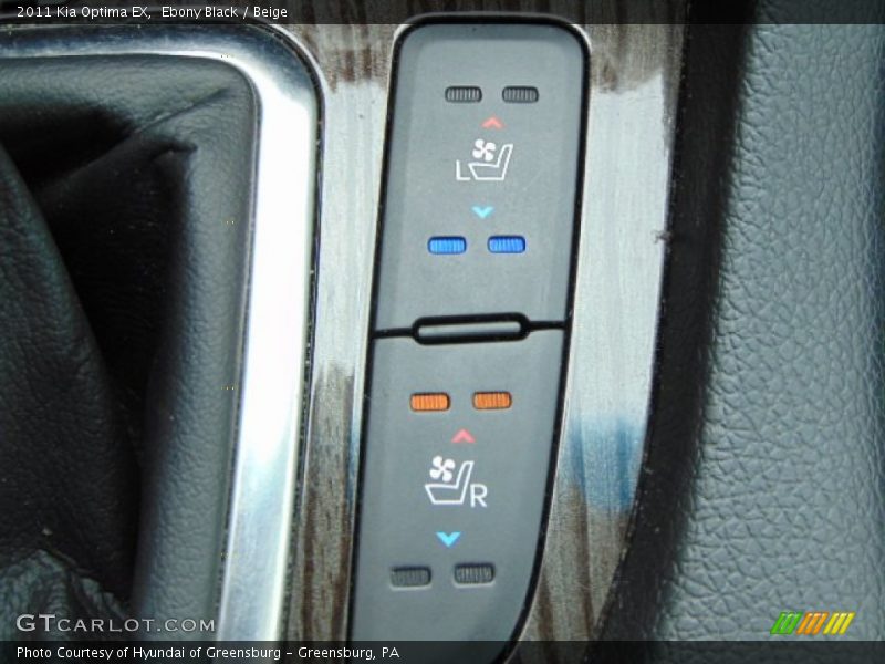 Ebony Black / Beige 2011 Kia Optima EX